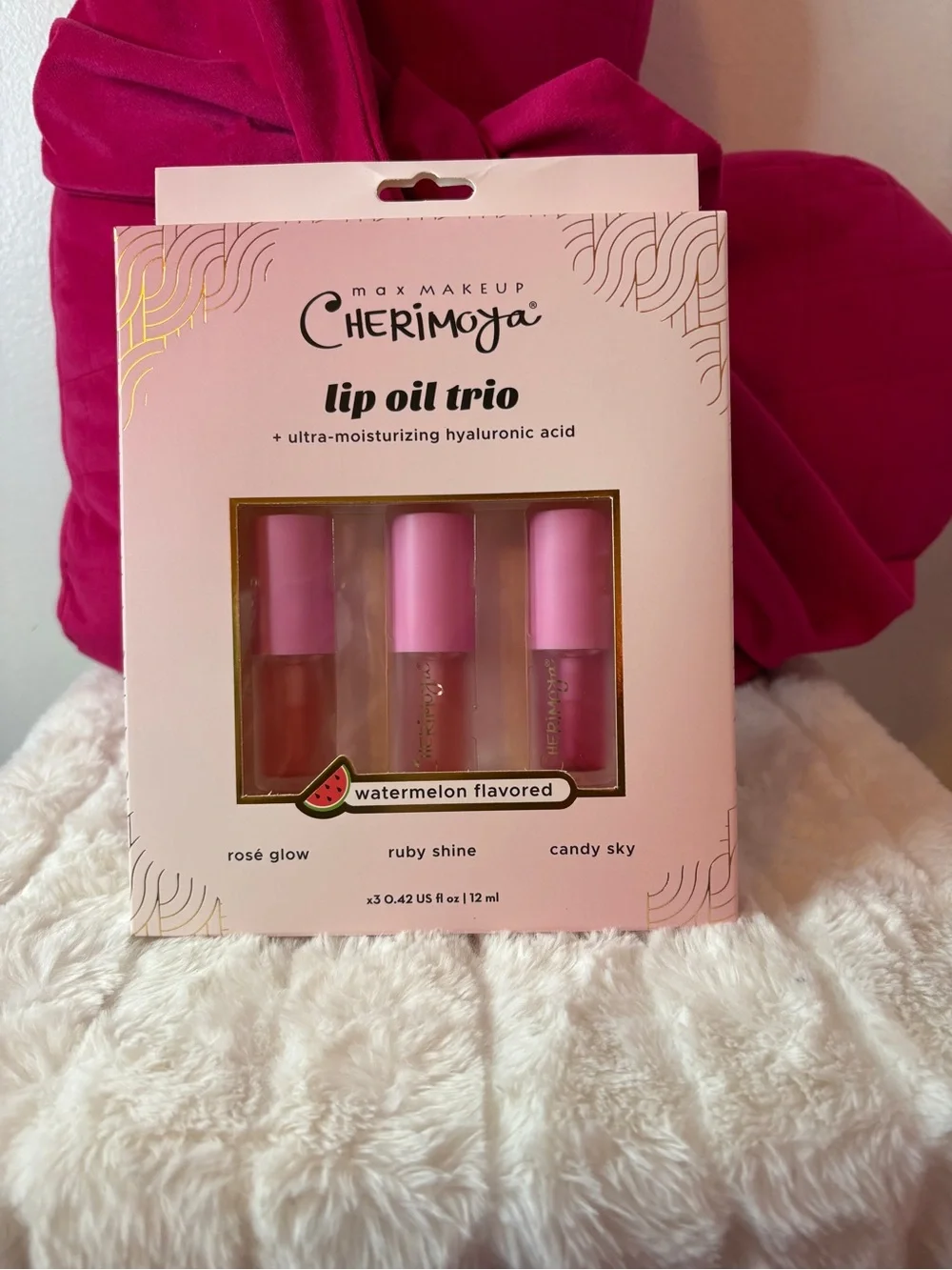 Cherimoya 3 piece lip oil Watermelon Flavored Set